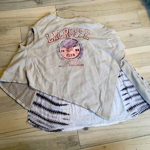 Free people sleevless sweatshirt